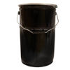 Picture of 7 GALLON BLACK BUFF EPOXY LINED STEEL OPEN HEAD PAIL W/ RING SEAL COVER, EPDM GASKET