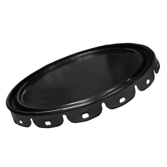 Picture of 2.5-7 GALLON BLACK INHIBITED STEEL LUG COVER, UN RATED, NO FITTING