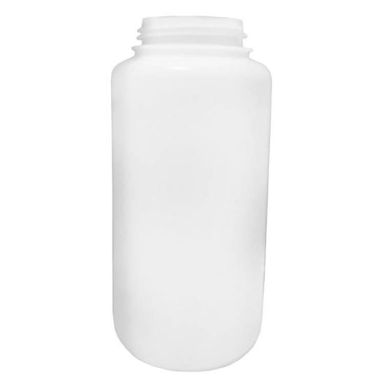 Picture of 32 OZ NATURAL HDPE WIDE MOUTH ROUND, 63-415, FLUORINATED LEVEL 5_