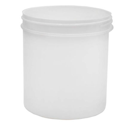 Picture of 40 oz White PP Straight Sided Jar, 120 mm, Regular Wall