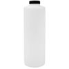 Picture of 32 OZ NATURAL HDPE CYLINDER, 38-400 W/ BLACK SURESEAL LINER CAP