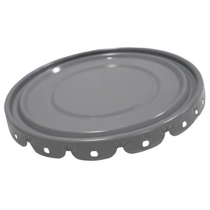 Picture of 5 GALLON GRAY UNLINED LUG COVER, 24 GAUGE