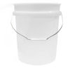 Picture of 5 GALLON NATURAL HDPE OPEN HEAD PAIL W/ CHILD WARNING LABEL, METAL HANDLE