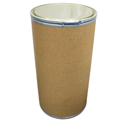 Picture of 51 GALLON KRAFT FIBER OPEN HEAD DRUM, SMOOTH STEEL COVER W/ LEVER LOCK RING