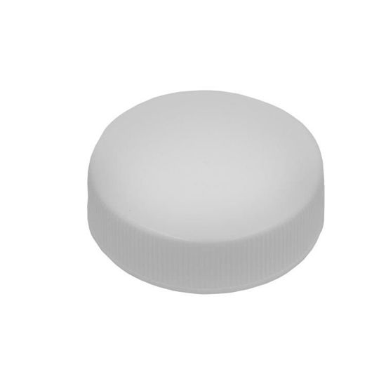 Picture of 38-400 White PP Matte Top, Ribbed Sides Cap w/ F217 & PS22 Plain Liner