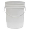 Picture of 5 GALLON WHITE HDPE OPEN HEAD PAIL, FOOD GRADE_FLAMED