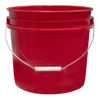 Picture of 3.5 GALLON RED HDPE OPEN HEAD PAIL