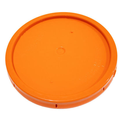 Picture of 3.5-5 GALLON ORANGE HDPE COVER W/ TEAR TAB AND GASKET