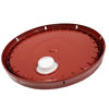 Picture of 3.5-5 GALLON MOBILE RED HDPE COVER W/ PLASTIC SPOUT_GASKETED