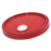 Picture of 3.5-5 GALLON RED HDPE COVER W/ PLASTIC SPOUT GASKETED