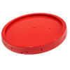 Picture of 3.5-5 GALLON RED HDPE COVER W/ TEAR TAB GASKETED