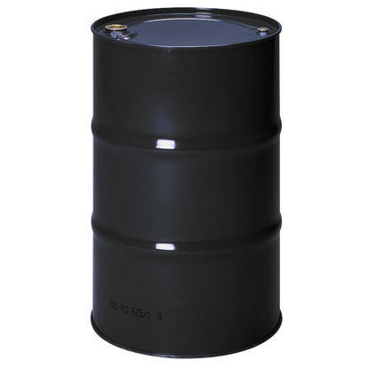 Picture of 55 Gallon Black Tight Head Drum, Unlined w/2" & 3/4" Fittings, UN Rated