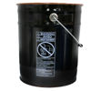 Picture of 5 GALLON BLACK STEEL OPEN HEAD PAIL W/ RED PHENOLIC LINING, 3.5" DOUBLE BEAD, UN RATED