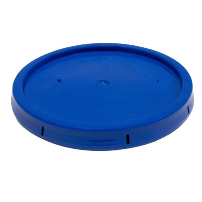 Picture of 3.5-5 GALLON CHEVRON BLUE HDPE TEAR TAB COVER