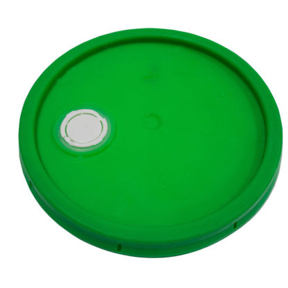 Picture of 3.5-5 GALLON GREEN HDPE COVER W/ PLASTIC GASKETED SPOUT