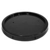 Picture of 3.5-5 GALLON BLACK HDPE COVER W/ GASKETED TEAR TAB