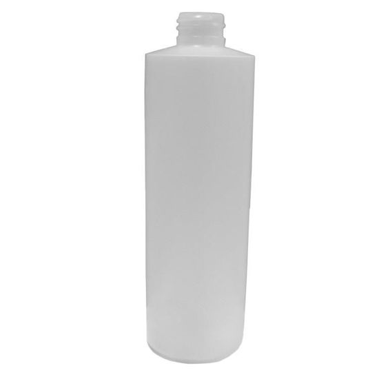 Picture of 16 OZ NATURAL HDPE CYLINDER, 28-410 NECK FINISH, FLAMED