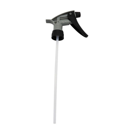 Picture of 28-400 Black/Gray PP Chemical Resistant Trigger Sprayer, 240mm Dip Tube