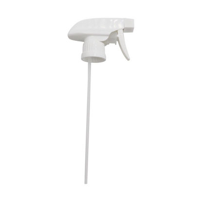 Picture of 28-410 White PP Ratchet Trigger Sprayer, 1.3 mL Output, 9-1/4" Dip Tube