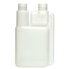 Picture of 8 oz Natural HDPE Twin Neck Bettix, 38-400, 1/2 oz Chamber, 28 Gram