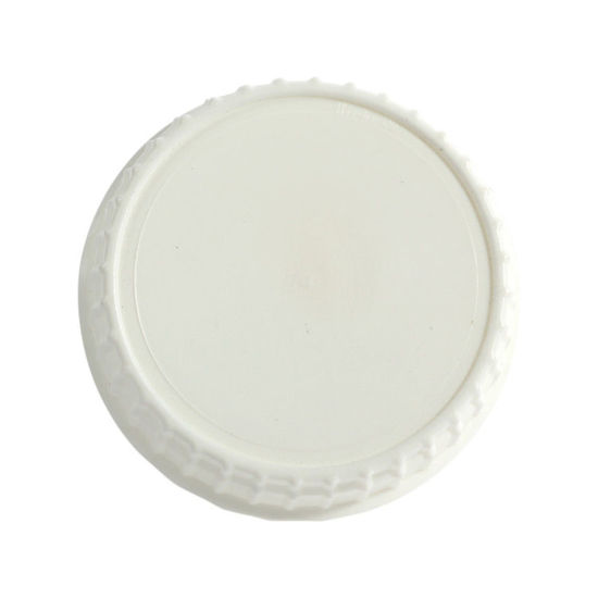 Picture of 63 mm White PP Tamper Evident Cap w/ F217 Liner