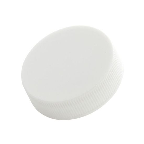 Picture of 38-400 White PP Smooth Top, Ribbed Sides Cap with SG75 Plain Liner