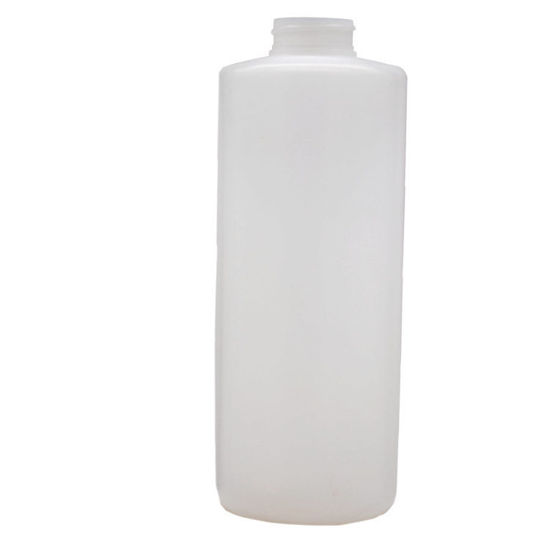 Picture of 32 oz Natural HDPE Flat Shoulder Cylinder, 38-400