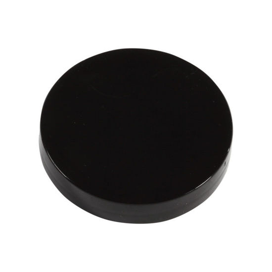Picture of 63-400 Black PP Smooth Top, Smooth Sides Cap with PE Foam Liner