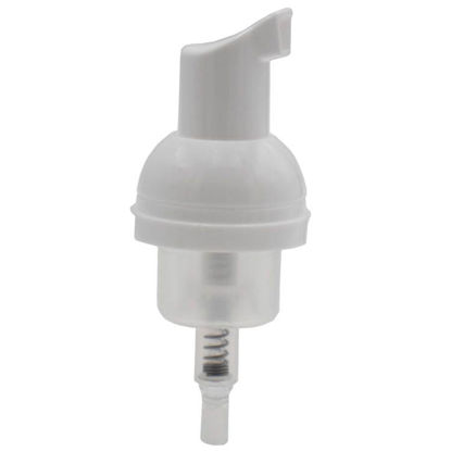 Picture of 33 mm White PP Foamer Pump with Clear Overcap