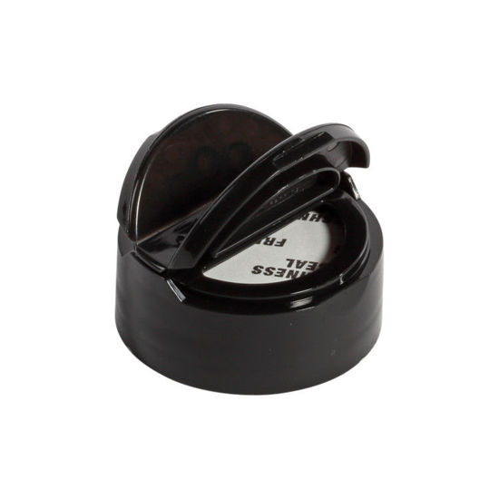 Picture of 43-485 Black PP Spice Cap w/ Heat Seal Liner