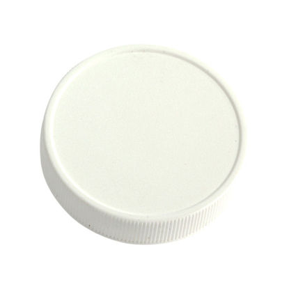 Picture of 53-400 White PP Matte Top, Ribbed Sides Cap with F217 Liner