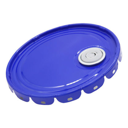Picture of 2.5-7 GALLON BLUE LINER COVER, RUST INHIBITED (26 GAUGE) W/RIEKE FITTING