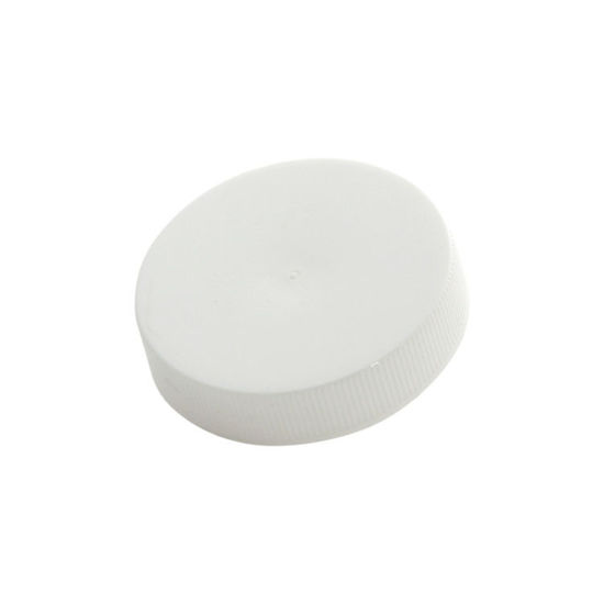 Picture of 48-400 White PP Smooth Top, Ribbed Sides Cap with F217 Liner