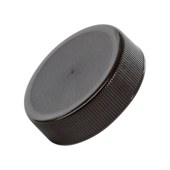 Picture of 38-400 Black PP Matte Top, Ribbed Sides Cap w/ PE Foam & PS22 Plain Liner