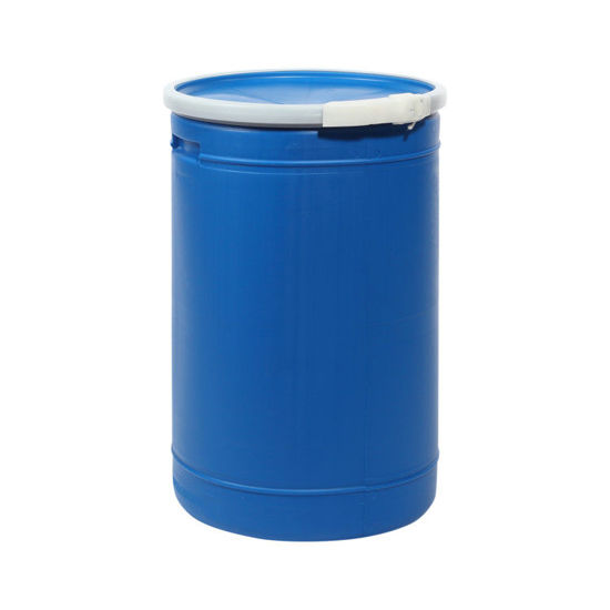 Picture of 14 Gallon Blue Plastic Open Head Drum