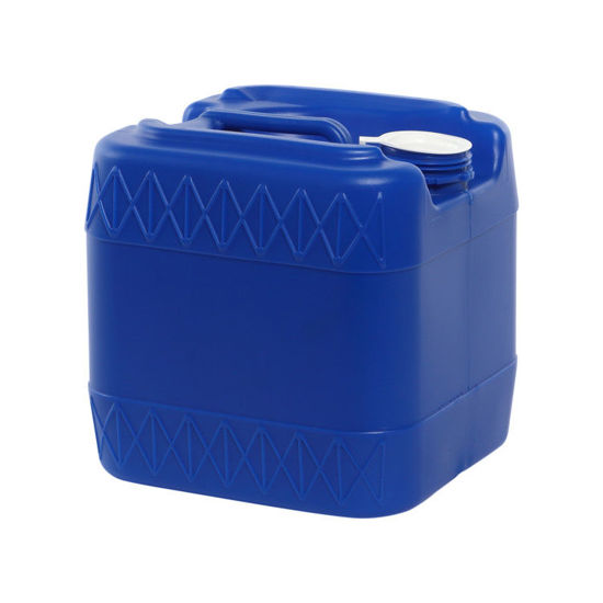 Picture of 3.5 Gallon Blue HDPE Square Tight Head, 70 mm & Closed Vent, UN Rated