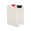 Picture of 4 liter White HDPE Square Tight Head, 50 mm Din Opening w/ Dust Cap, UN Rated