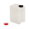 Picture of 4 liter White HDPE Square Tight Head, 50 mm Din Opening w/ Dust Cap, UN Rated