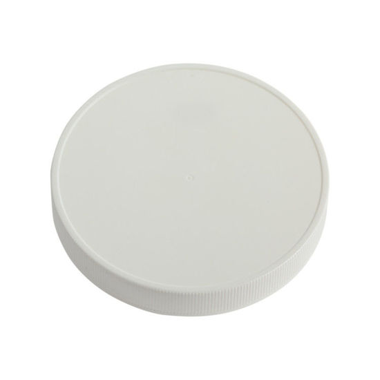 Picture of 120-400 White PP Matte Top, Ribbed Sides Cap with F217 Liner