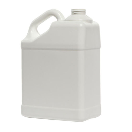Picture of 4 liter White HDPE Slant Handle F-Style, 38-400, 180 Gram, Fluorinated Level 3