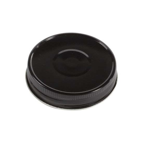 Picture of 70G-450 Black Metal Lug/Twist Button Cap w/ Acid Resistant Plastisol Liner
