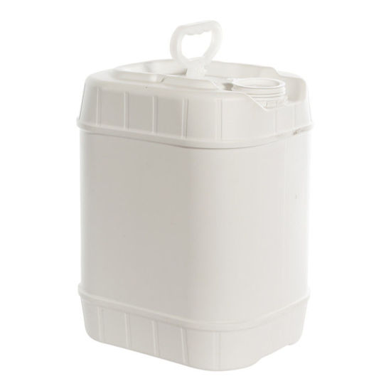 Picture of 5 Gallon White HDPE Square Tight Head, 70 mm, UN Rated