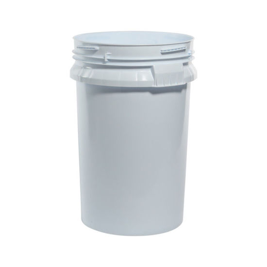 Picture of 100 lb Blue/White HDPE Open Head Pail, UN Rated