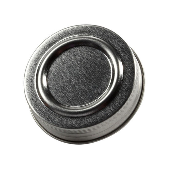 Picture of 43-485 White Metal Screw Cap (Unlined)