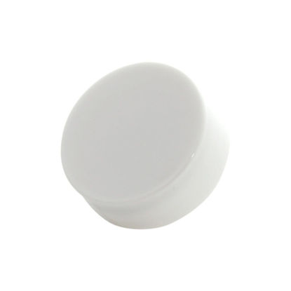 Picture of 28-400 White PP Smooth Top, Ribbed Sides Cap with ISPVC-U10 .020 mm Pulp Heat Seal for PET or PVC Liner