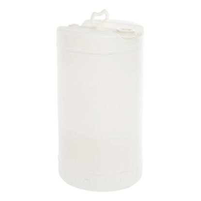 Picture of 15 Gallon Natural Plastic Tight Head Drum with 2" and 3/4" Fittings, UN Rated
