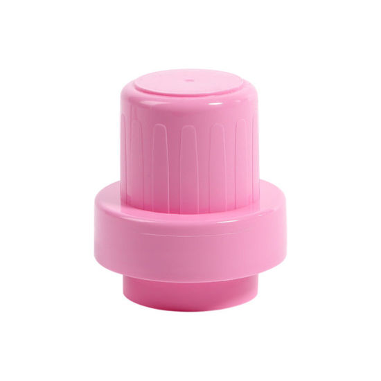 Picture of 51 mm 6TPI Pink PP Drainback Overcap with Foam Liner
