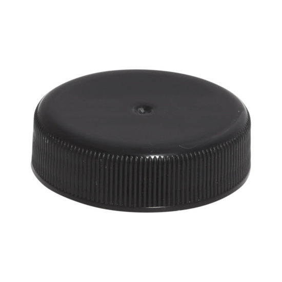 Picture of 38-400 Black PP Smooth Top, Ribbed Sides Cap w/ F217 Liner