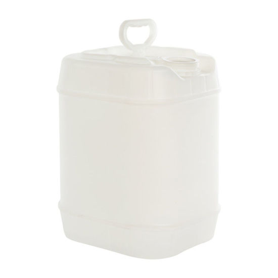 Picture of 5 Gallon Natural HDPE Square Tight Head, 70 mm Dust Cap, UN Rated