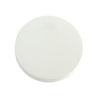 Picture of 110-400 White PP Smooth Top, Smooth Sides Cap (Unlined)